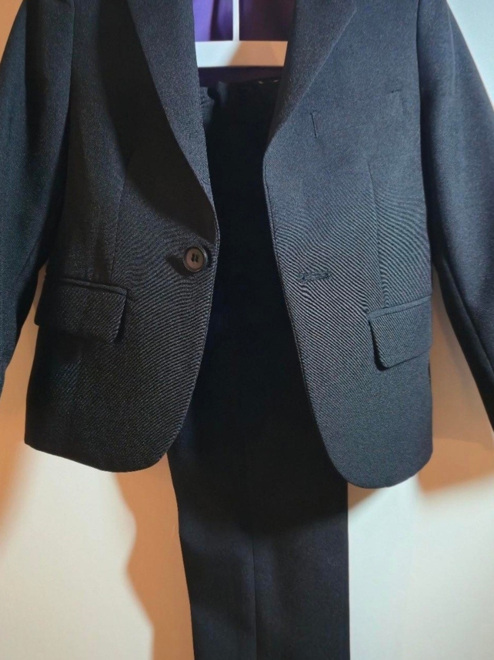OppoSuits Kid's Black Two-Piece Suit